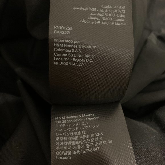 H&M Black Faux Fur Jacket - Picture 9 of 10